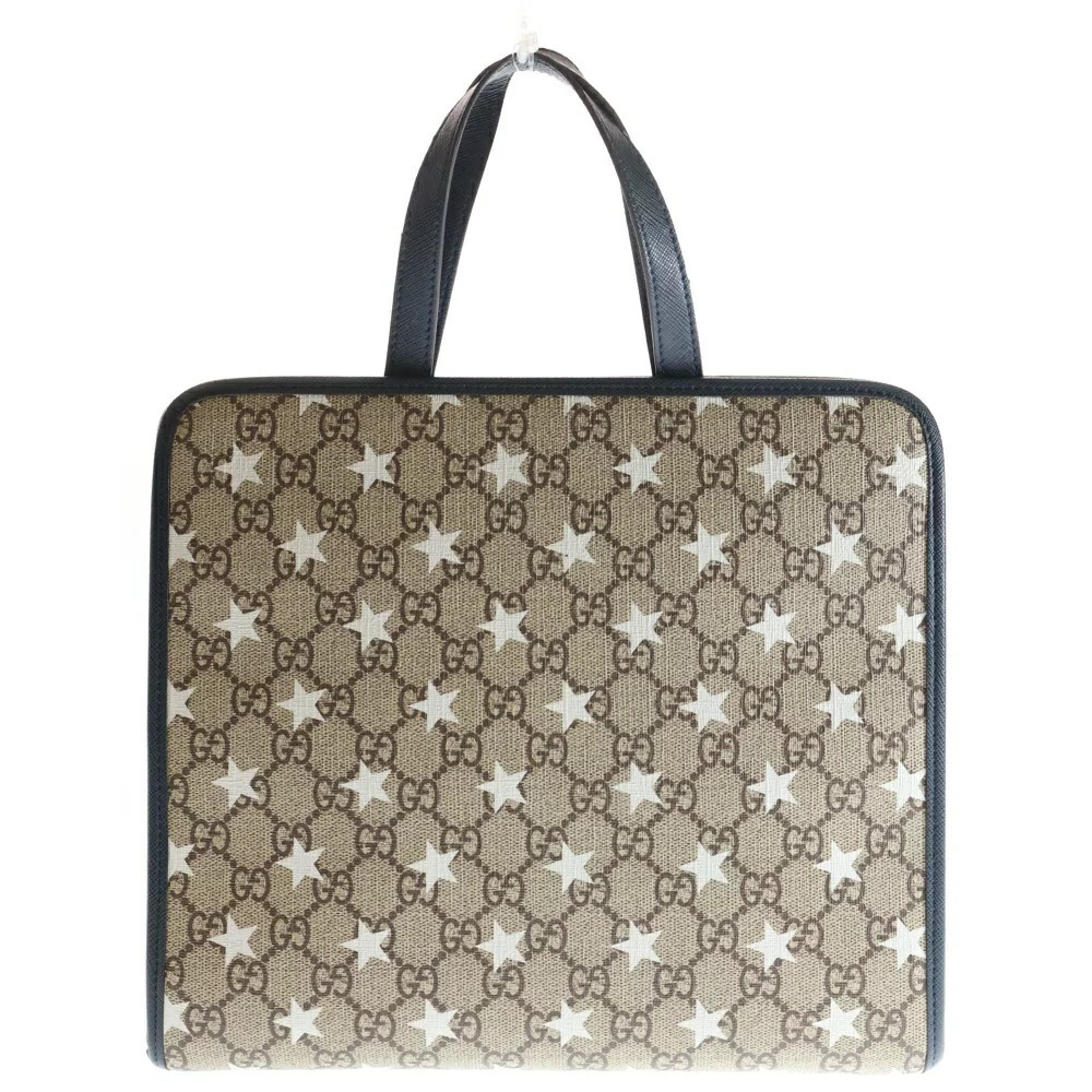 GUCCI GG Supreme Star Tote Bag Brown - Picture 2 of 6
